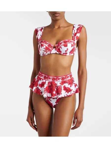 Top Alexandra Miro cu model floral roșu