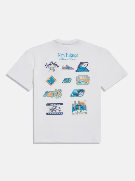 Дитяча Футболка New Balance Sticker Pack білий