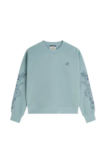 Hanorac Scotch & Soda cu model floral albastru