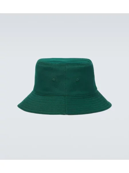 Klobuk bucket Burberry s karirastim vzorcem keper zelena