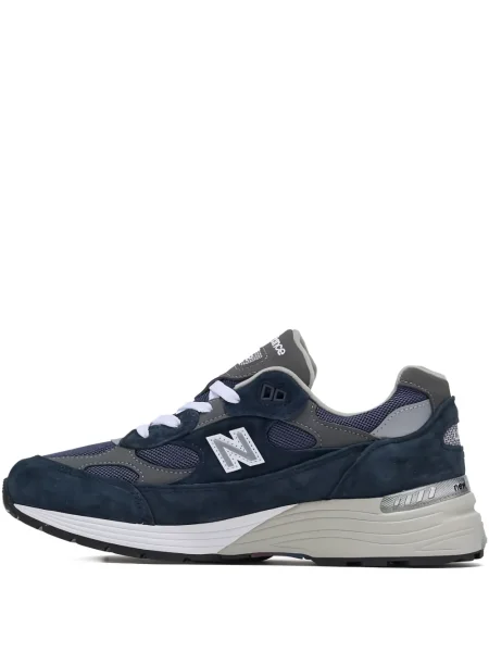 Sneakerși New Balance 992 din piele de căprioară albastru