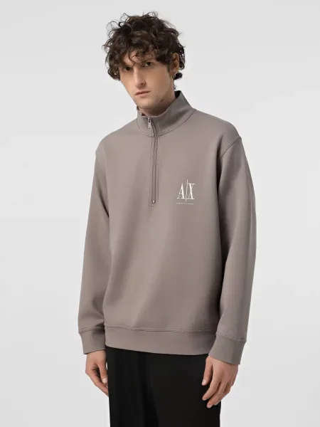 Кофта Armani Exchange бавовна/поліестер бежевий