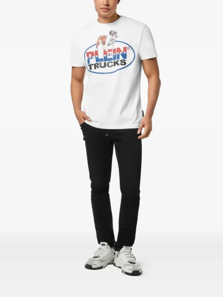 Tricou Philipp Plein alb