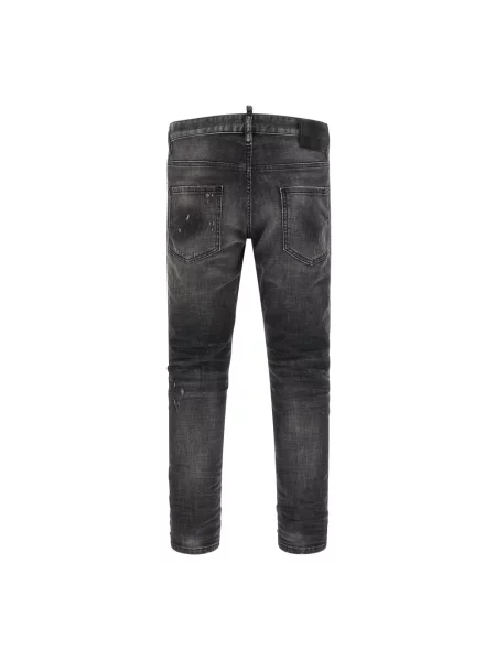 Jeansy straight leg Dsquared2 szare