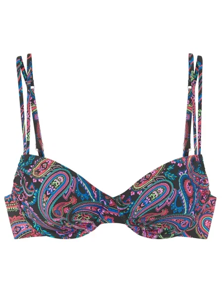 VENICE BEACH Sutien costum de baie albastru / roz / roșu negru