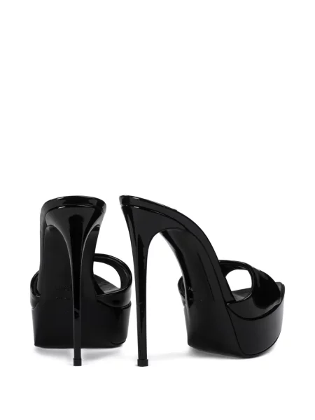 Papuci tip mules Le Silla cu platformă negru