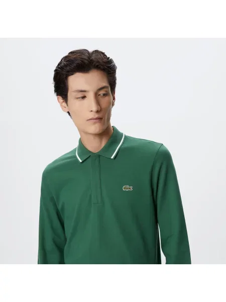 Поло Lacoste зеленое