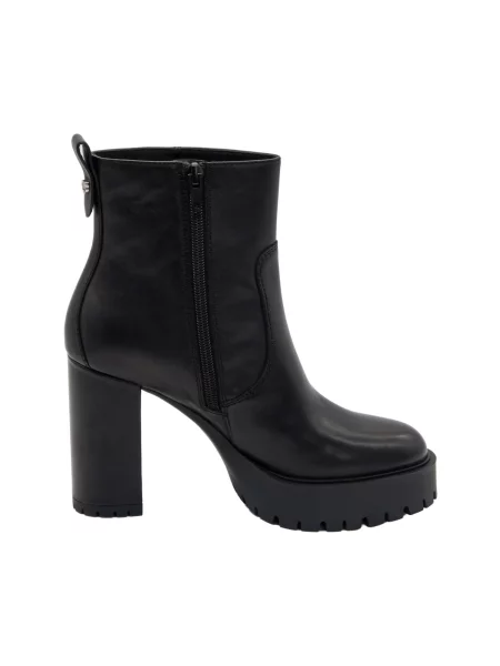 PINKO Kozačky PINKO CLARA 01 ANKLE BOOT CALF LEATHER Scarpe' černá