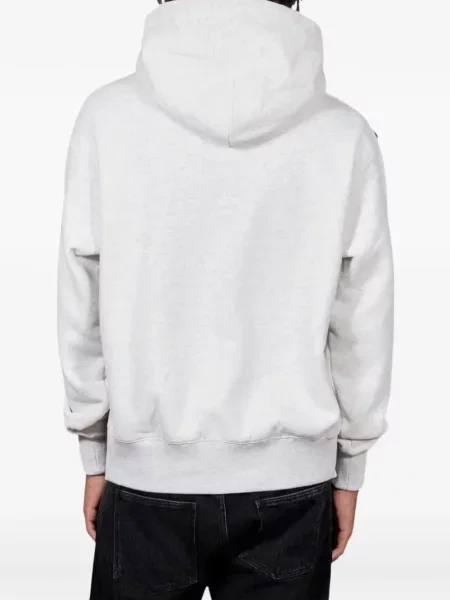 Hanorac cu glugă Pleasures din fleece gri