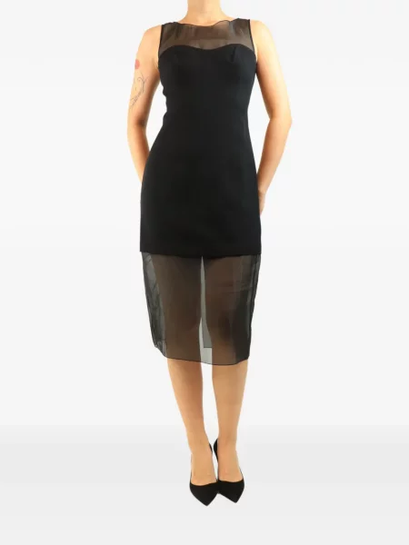 Rochie midi Reformation fără mâneci negru