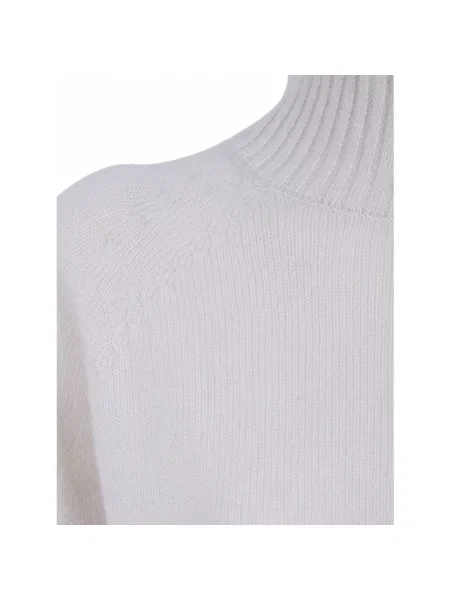 Sweter z golfem Seventy biały