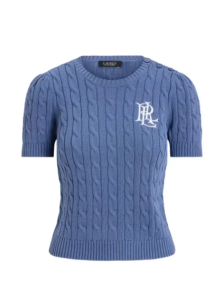Tricou Lauren Ralph Lauren tricotate albastru