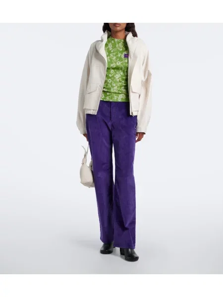 Pantaloni Loewe de catifea cord violet