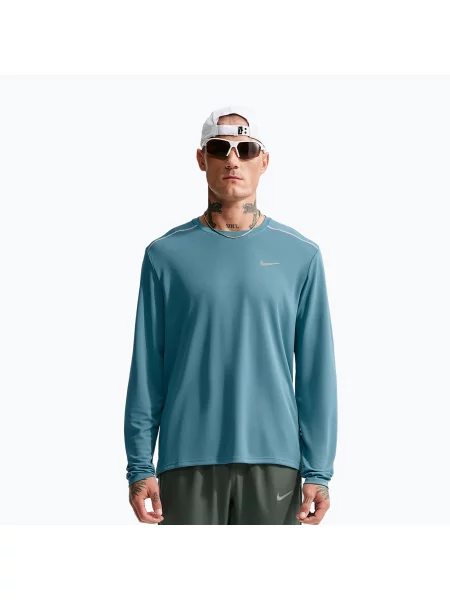 Běžecké tričko Longsleeve Nike Miler Dri-Fit UV smokey blue modré