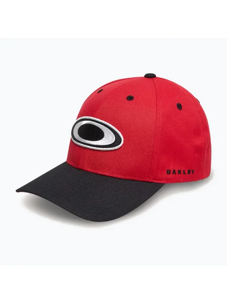 Șapcă pentru bărbați Oakley Oakley Alumni red line roșu