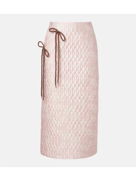 Spódnica ołówkowa Simone Rocha w kwiatki różowa