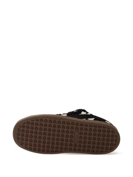 Sneakerși Puma Suede din piele de căprioară negru