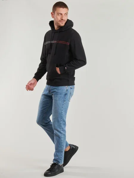 Hanorac Tommy Jeans Regular Entry Graphic Hoodie Black S negru