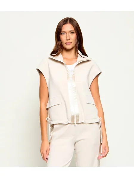 Marc Cain Vestă | Relaxed fit bej