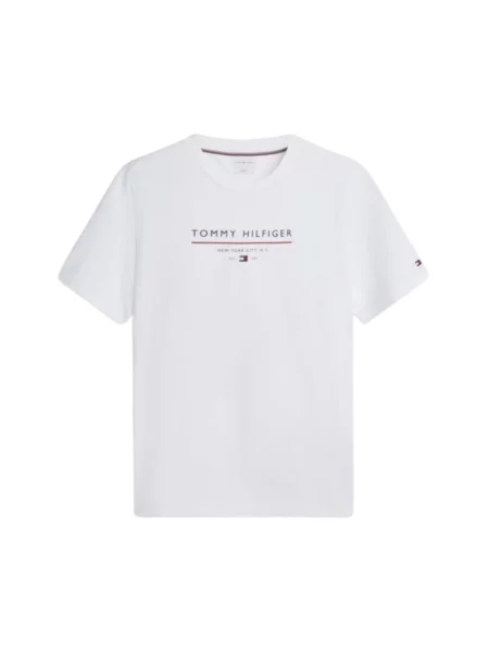 Koszulka Tommy Hilfiger z logo biała