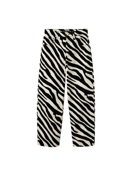 MANGO Jeans ZEBRI negru alb