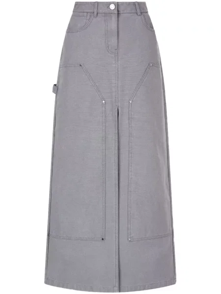 Fustă midi Studio Tomboy până la genunchi albastru