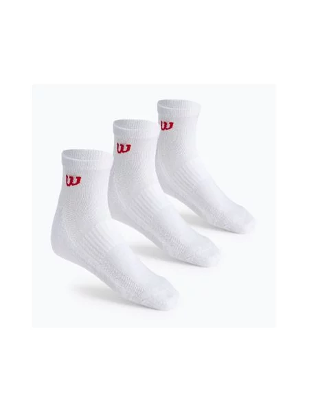 Шкарпетки тенісні Wilson Quarter 3 пари білі