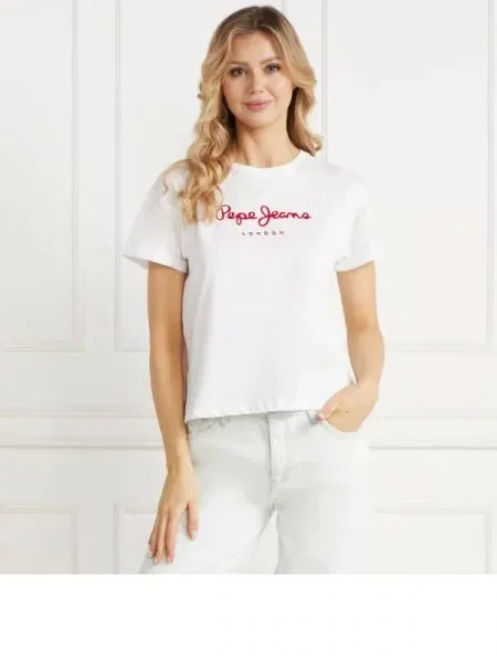Pepe Jeans London Tricou HELGA alb