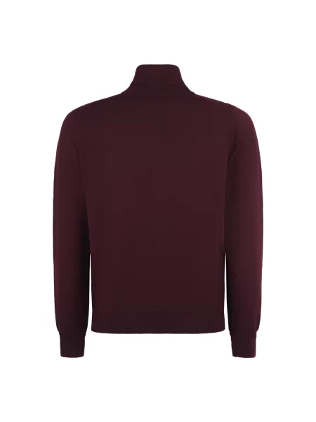 Sweter z golfem Tagliatore do golfa czerwony