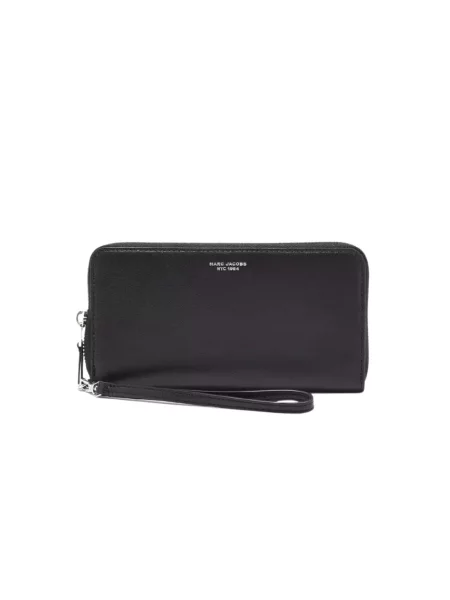 Portfel Marc Jacobs z logo czarny