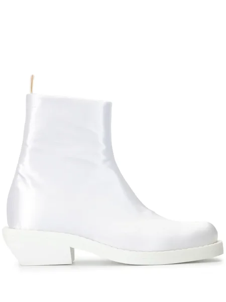 Cizme scurte Mm6 Maison Margiela din satin alb