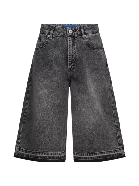 Pantaloni scurți din denim Karl Lagerfeld Jeans negru