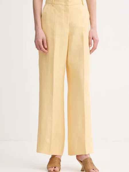 Weekend Max Mara pantaloni pentru femei din MALIZIA galben