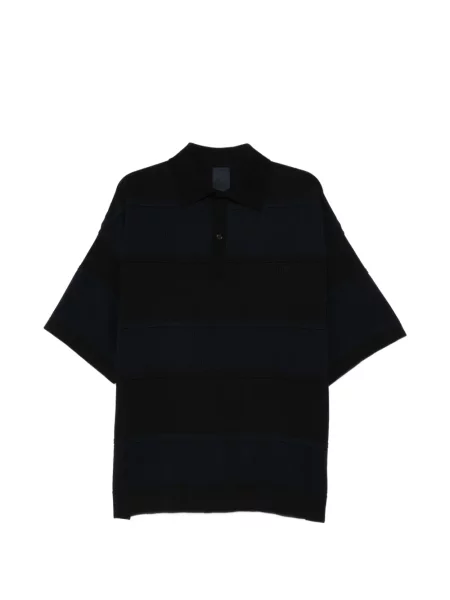 Prugasta polo majica Juun.j crna