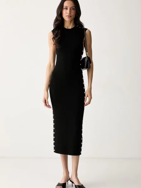 Karl Lagerfeld rochie cu vâscoză negru