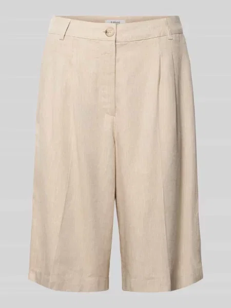 Bermudy z dodatkiem lnu i wpuszczane model DAZIA' B.young