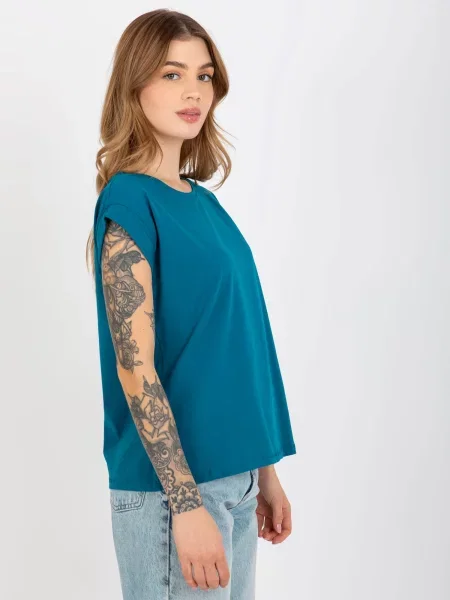 Tričko Fashionhunters modrá