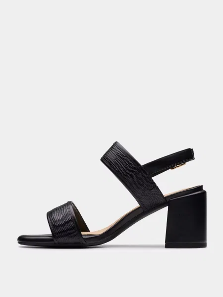 Кожаные босоножки Clarks черные
