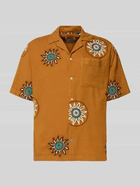 Koszula casualowa o kroju relaxed fit z mieszanki lnu i z brustaszą Scotch & Soda