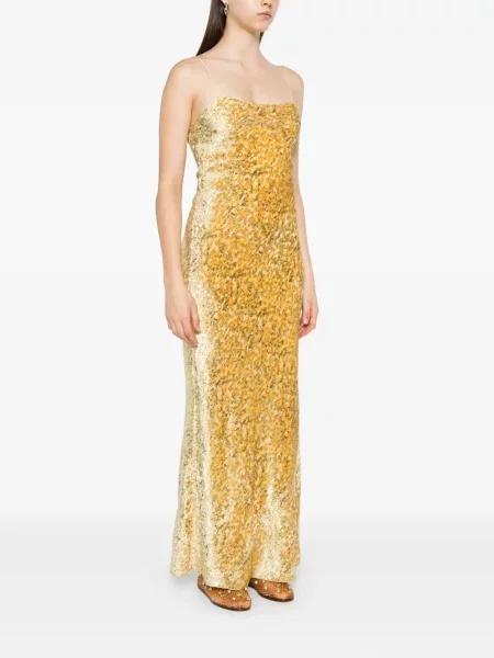 Rochie Forte_forte de costum galben