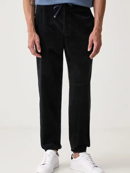 Armani Exchange pantaloni pentru bărbați din catifea reiată