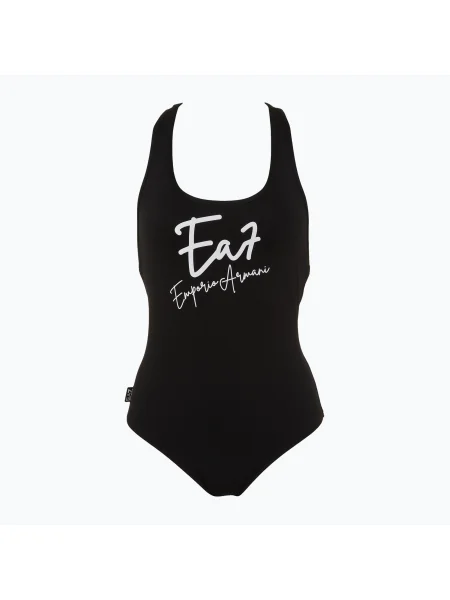 Costum de baie dintr-un element pentru femei Emporio Armani Maxi Logo One Piece black negru