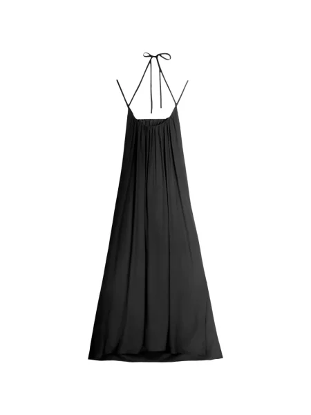 Rochie maxi Vera Wang cu bretele negru