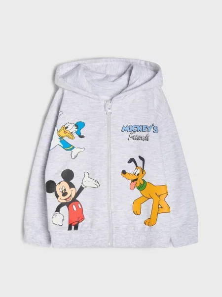 Sinsay Mikina na s kapucí Mickey Mouse šedá