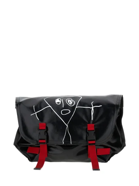 Чанта Plan C с принт с катарама черно