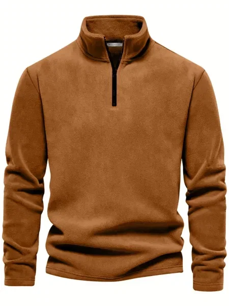 Pulover Dewberry iz flisa s stoječim ovratnikom