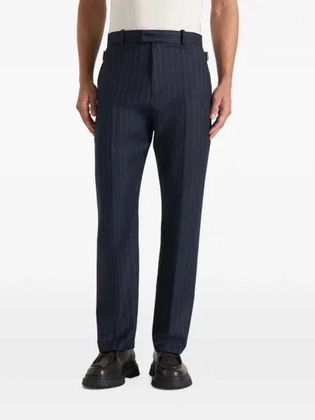 Pantaloni Manière De Voir de lână albastru