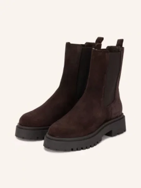 Mrs & Hugs Chelsea Boots tmavě hnědá