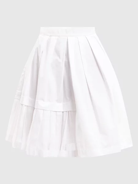 Спідниця з плісе Ermanno Scervino біла