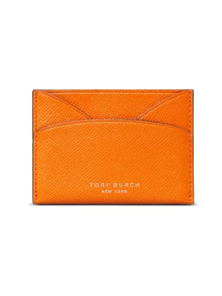 Portfel Tory Burch skórzany bez obcasa pomarańczowy